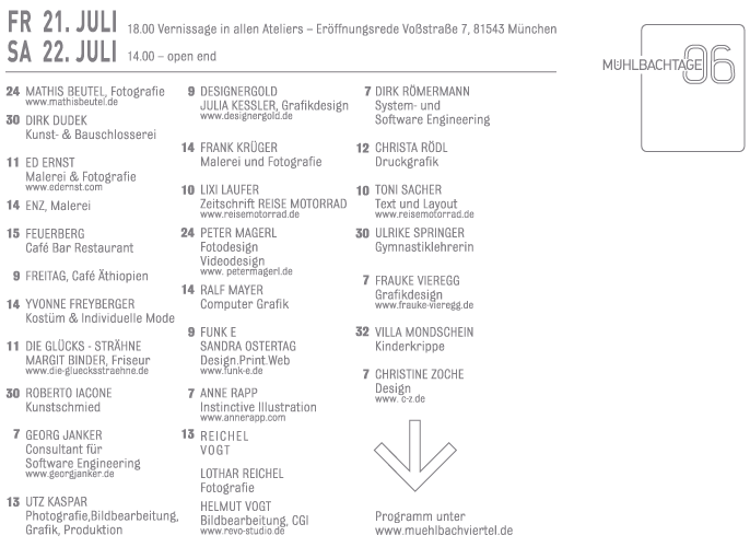 Programm der Mühlbachtage 2006
