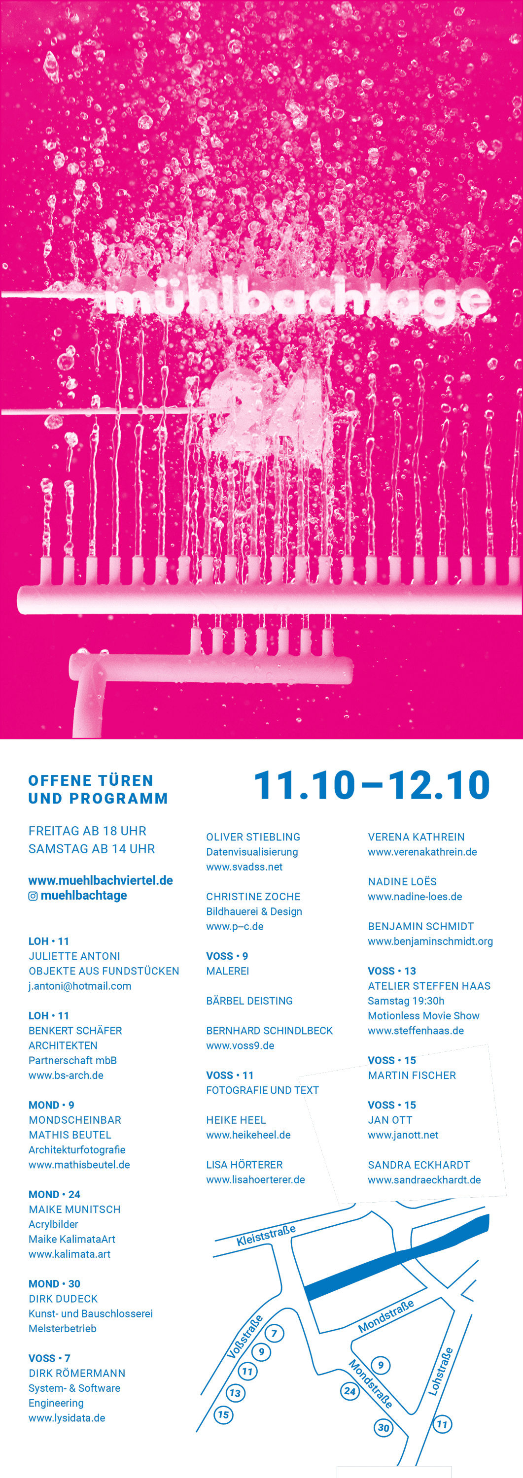 Programm der Mühlbachtage 2024